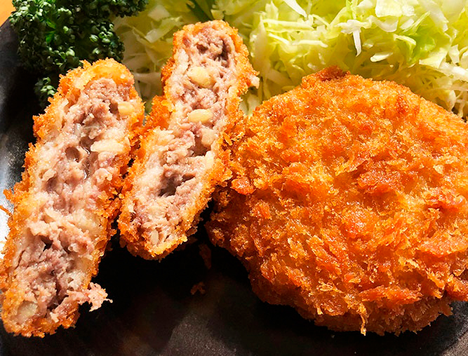 ジビエメンチ（リンゴ入り）